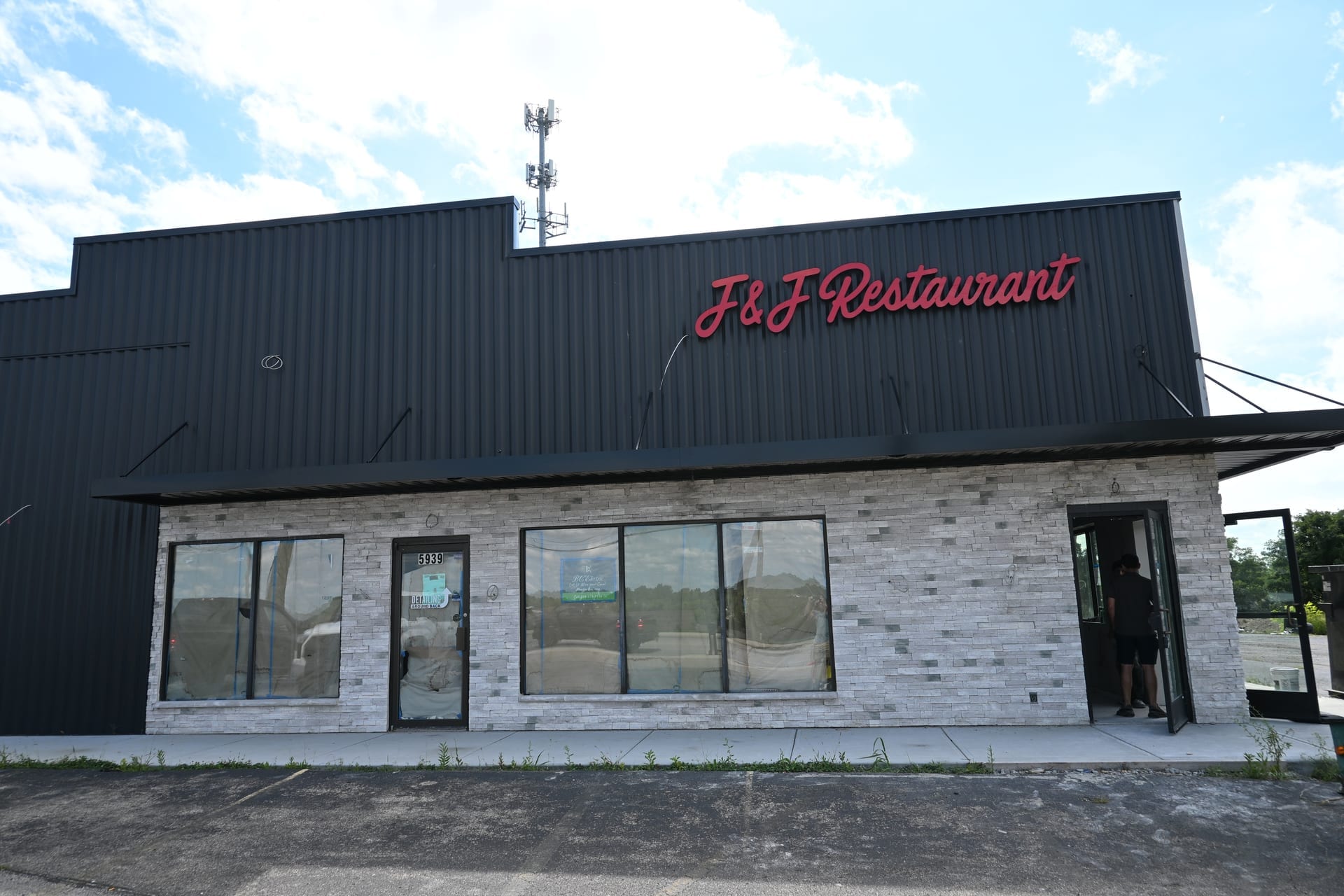 Service area and kitchen pass-through renovation