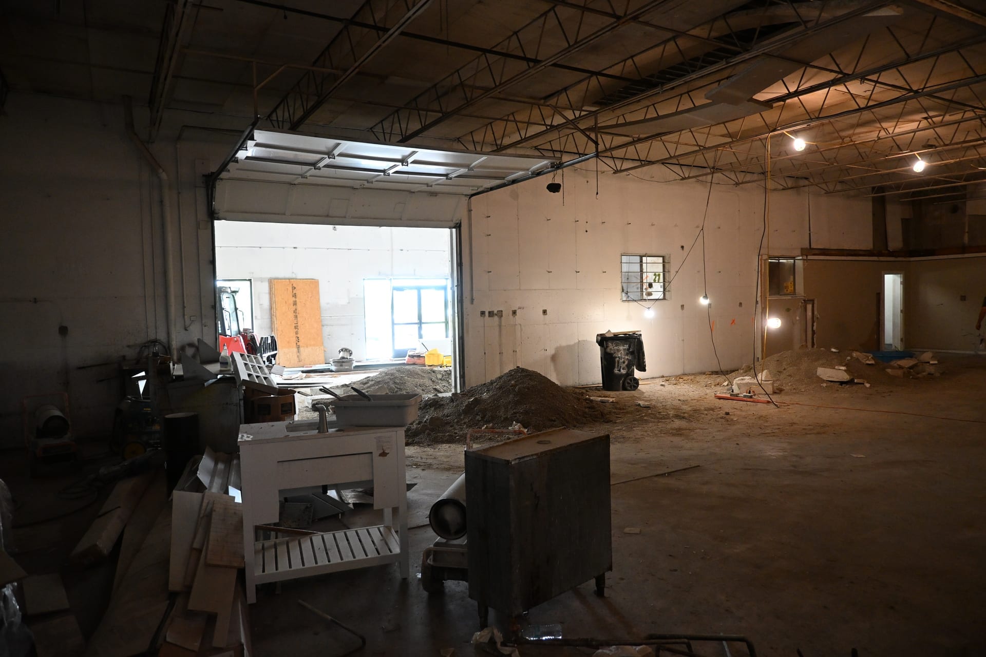 Interior renovation with new lighting and structure