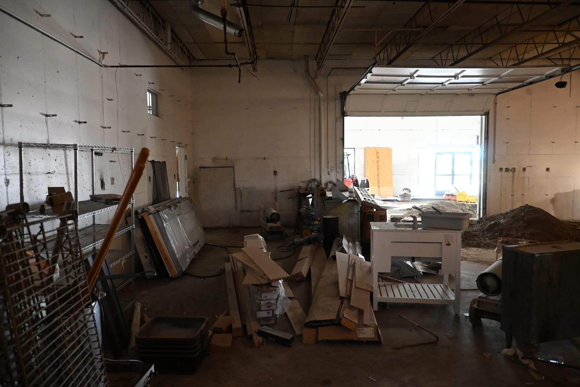 Dining space construction and layout updates